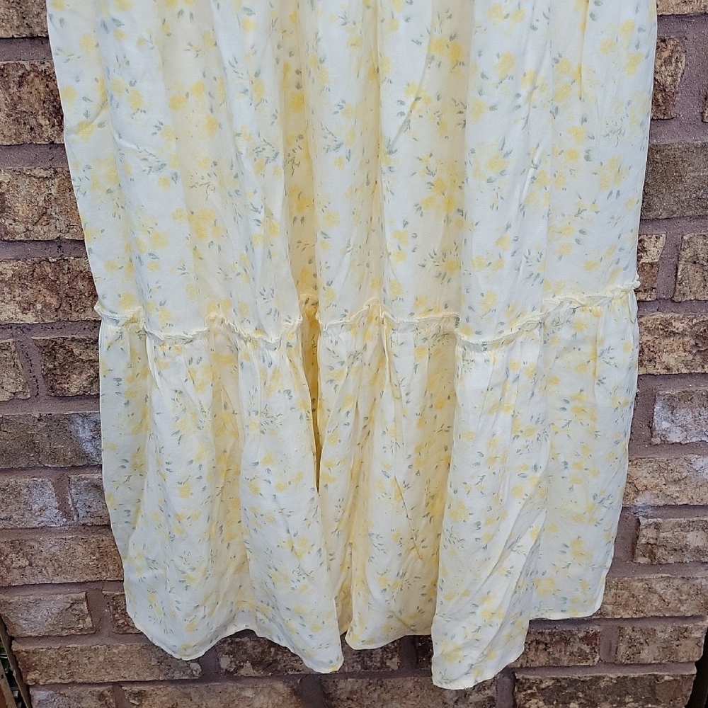 Trixxi Women's Maxi Yellow Floral Dress Size XL New with Tags - Picture 5 of 13